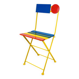 Fermob postmodern folding chair by Denis Balland