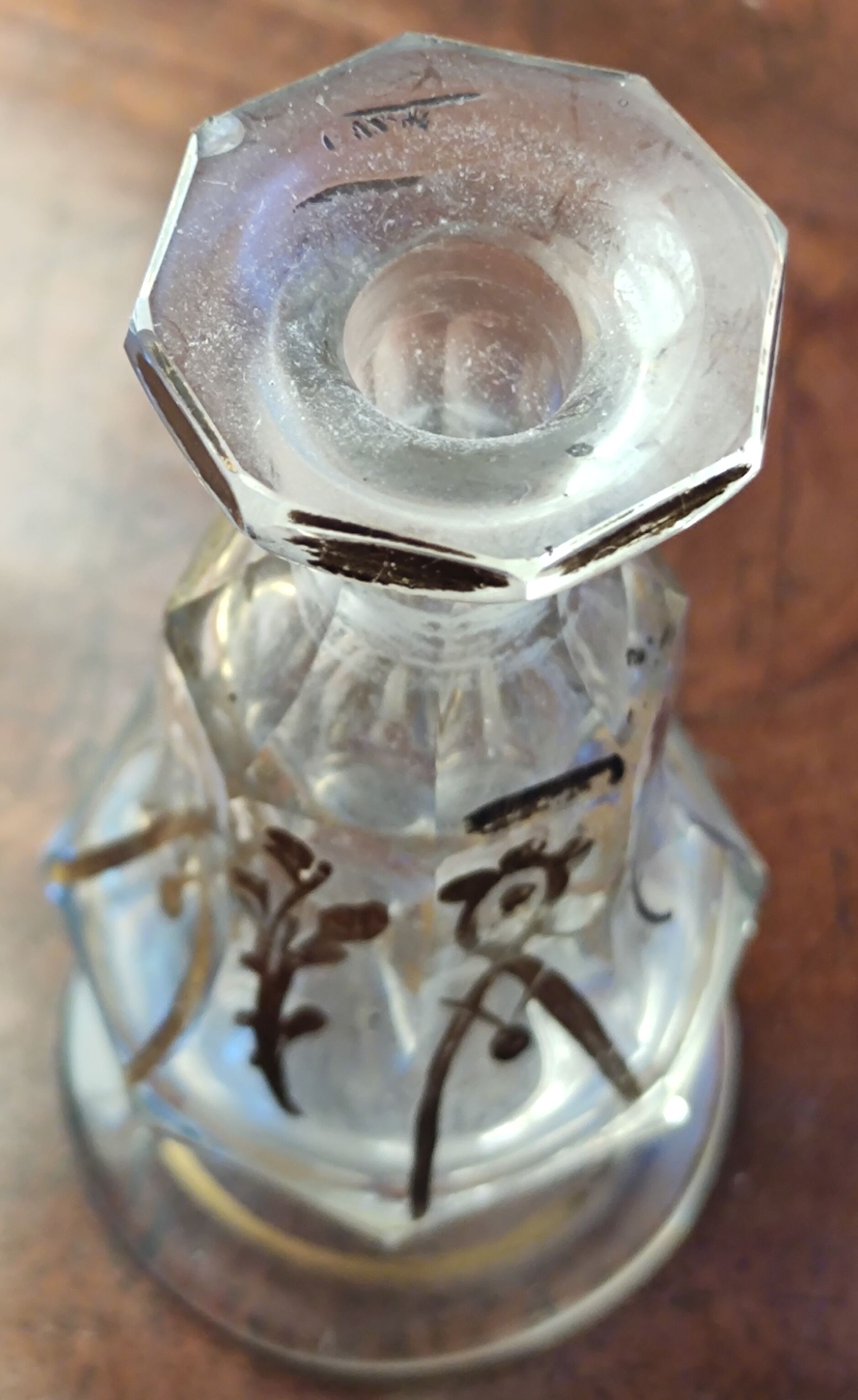 Carafon and small crystal glass from Baccarat/19th century