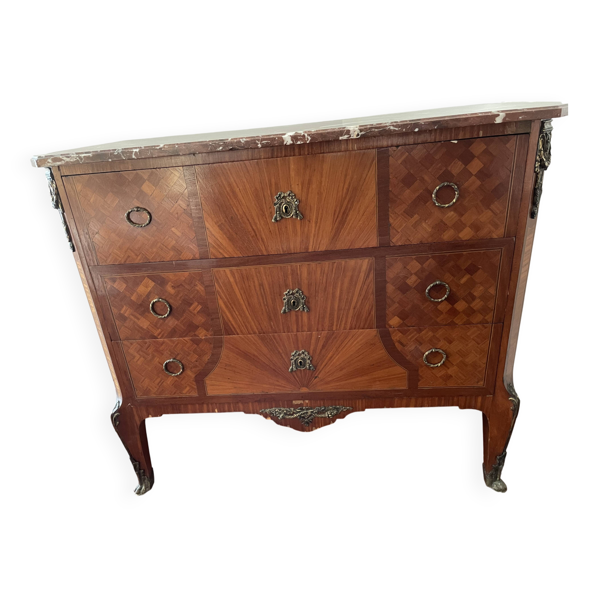 Louis XV style chest of drawers