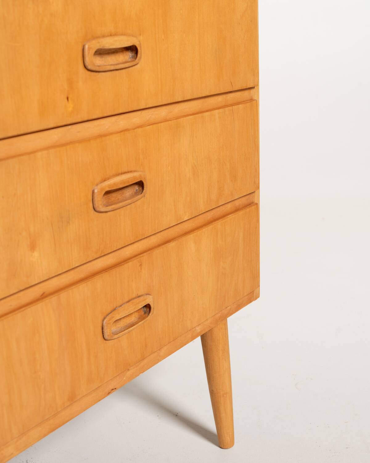 Six-Drawer Birch Chest, Scandinavia, 1950s/60s