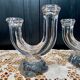 Pair of art deco crystal chandeliers