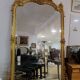 Large 19th century mirror gilded with gold leaf
