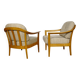 Cherrywood Club Chairs by Klaus Warzecha for Wilhelm Knoll, Set of 2, 1970s