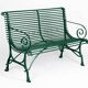 Banc en fer forgé artisanal – Style Arras, 2 places