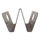 Acrylic magazine rack in the shape of a W - 1970s design.
