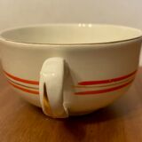 Sarreguemines earthenware coffee cups