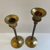 Pair of golden candlesticks