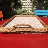 rattan orangeade tray