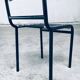 Postmodern sandows chairs attributed to rene herbst for ecart international, 1980s, set of 6
