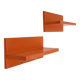 Paire d'étagères oranges par Marcello Siard pour Kartell, 1970