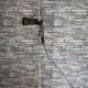 Lampadaire spots marron 1980
