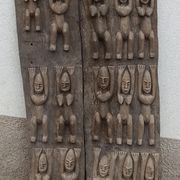Old Dogon wooden gate of Mali