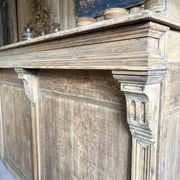 Magnifique Ancien Comptoir De Commerce En Chêne À Nombreux Tiroirs