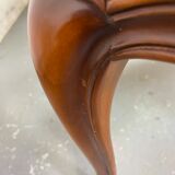 Chippendale Coffee Table in Wood, Canning and Glass