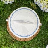 Antique Sarreguemines earthenware set - Soup tureen & fruit bowl