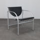 Pair of Kokatu leather lounge chairs by M.A. Cigan for Akaba, Spain, 1980s