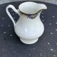 Sugar bowl and milk jug, PP Limoges France, white porcelain art deco