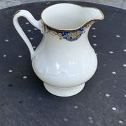 Sugar bowl and milk jug, PP Limoges France, white porcelain art deco