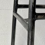 Red industrial pine bench, 1970s