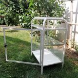 Small metal medical showcase