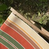Chilean deckchair vintage striped canvas