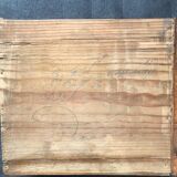 Oak scribane chest of drawers