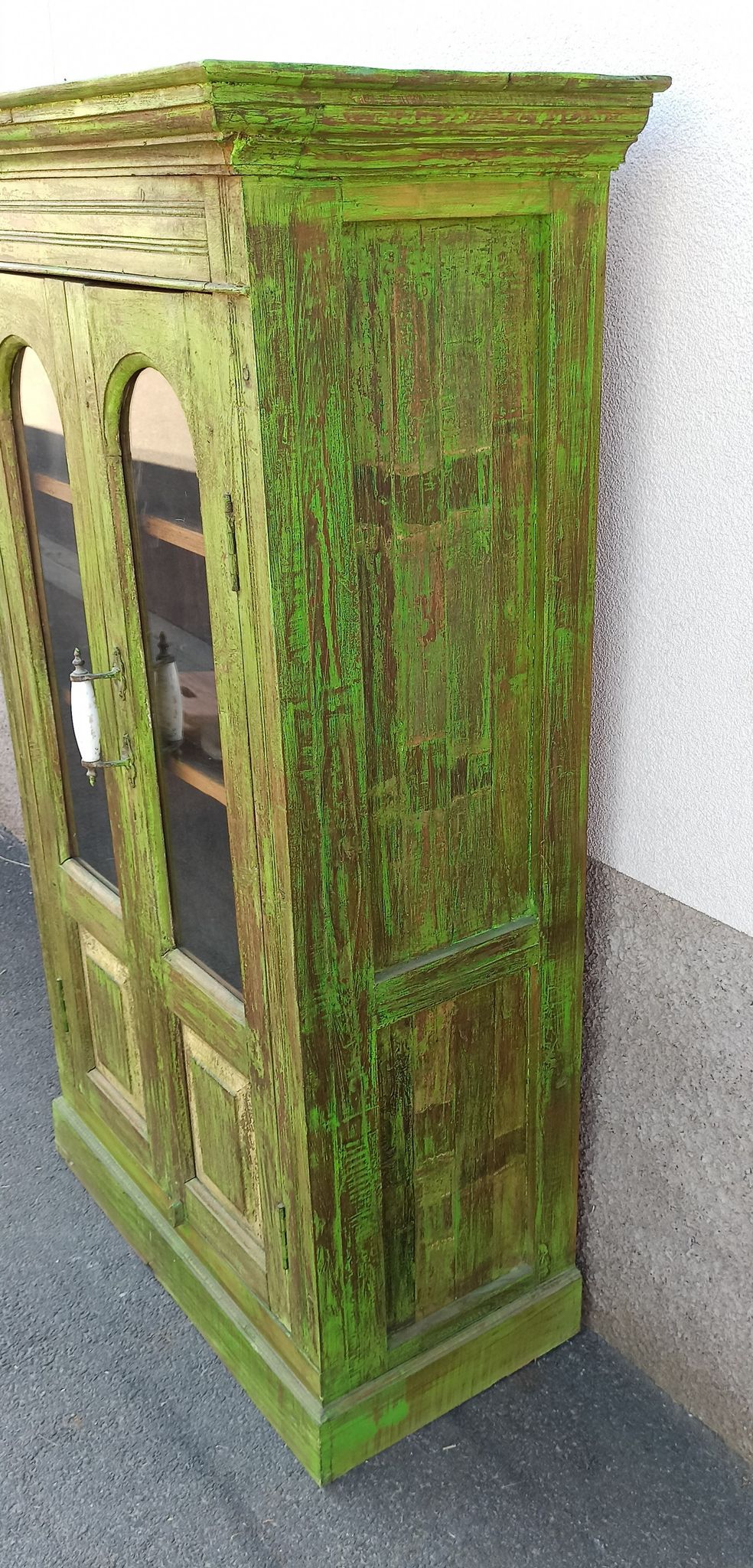 Wooden glass cabinet