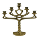 Mid-century large brutalist solid bronze candleholder, 1970s