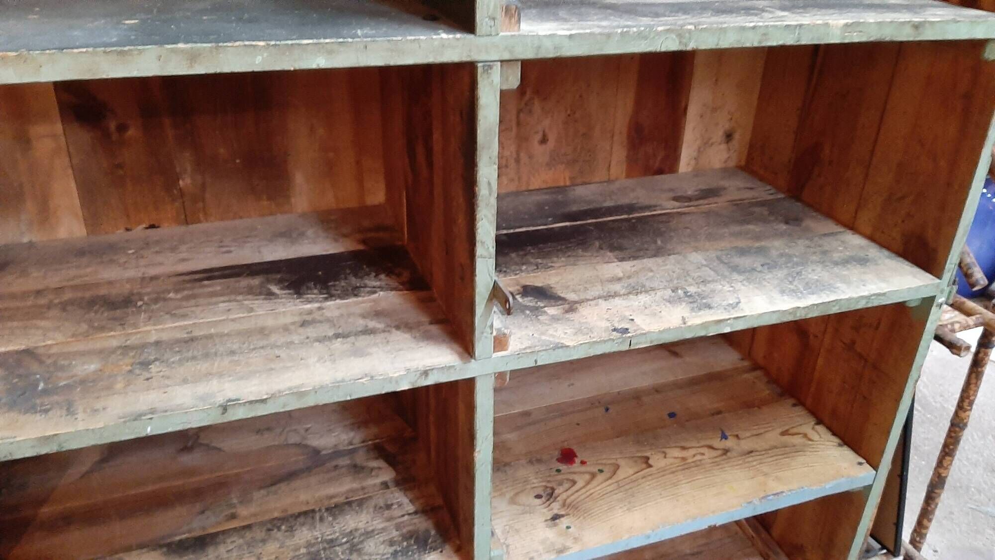 Large old shelf, furniture, library, boutique stand