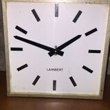 Industrial wall clock vintage 1960 Lambert brand