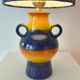 Upcycled table lamp made from an original 1970s Pop Art Dümler & Breiden vase.