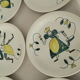 6 assiettes Stavanger Flint Norway assorties  1950-60 scandinaves.