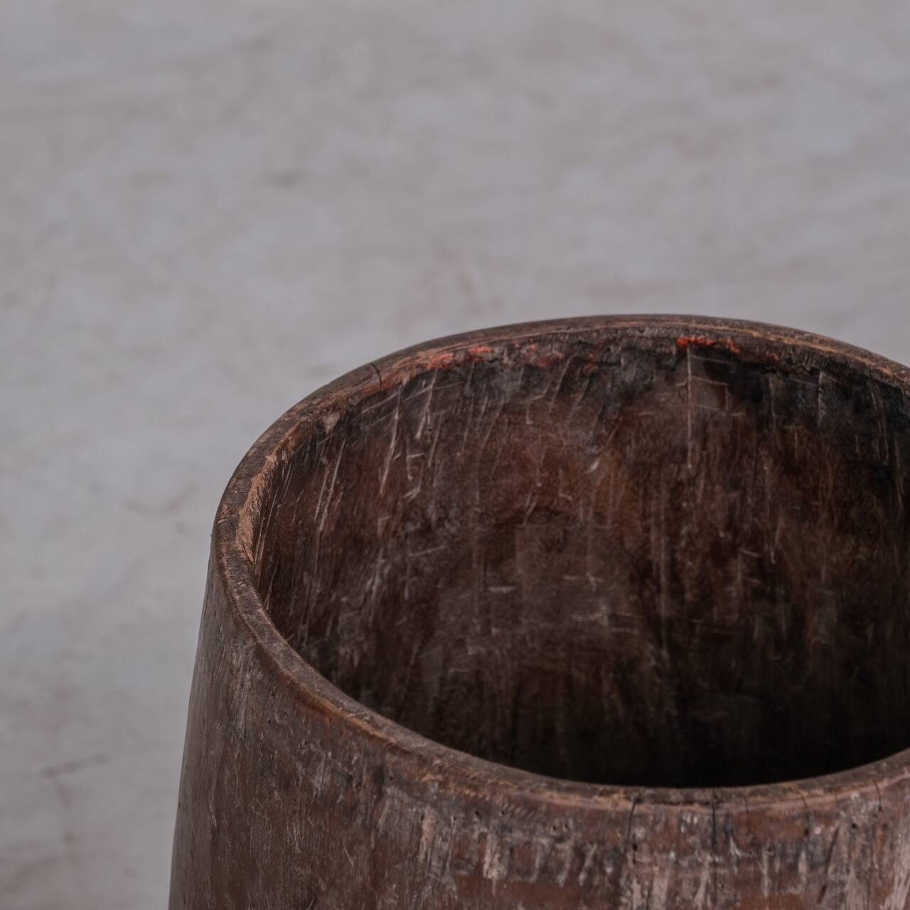 Primitive Wooden Circular Planter or Umbrella Stand