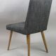 Ensemble de chaises vintage noir et blanc  1970