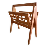 Wooden magazine rack, Scandinavian style