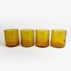 70s Blown Amber Whiskey Glasses