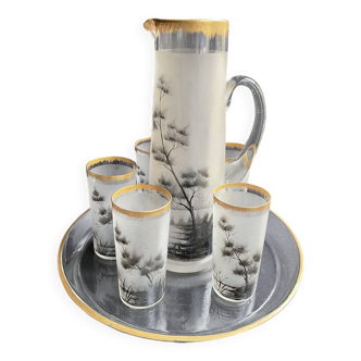 Art Nouveau beer service – Attributed to FT Legras