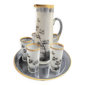 Service à bière Art nouveau – Attribué à F. T. Legras