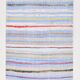 Tapis Kilim à rayures bleu clair 4x6, 117x177 cm