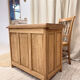 Restored antique oak desk - 4 drawers