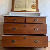 Coiffeuse avec dessus marbre 19ème siècle