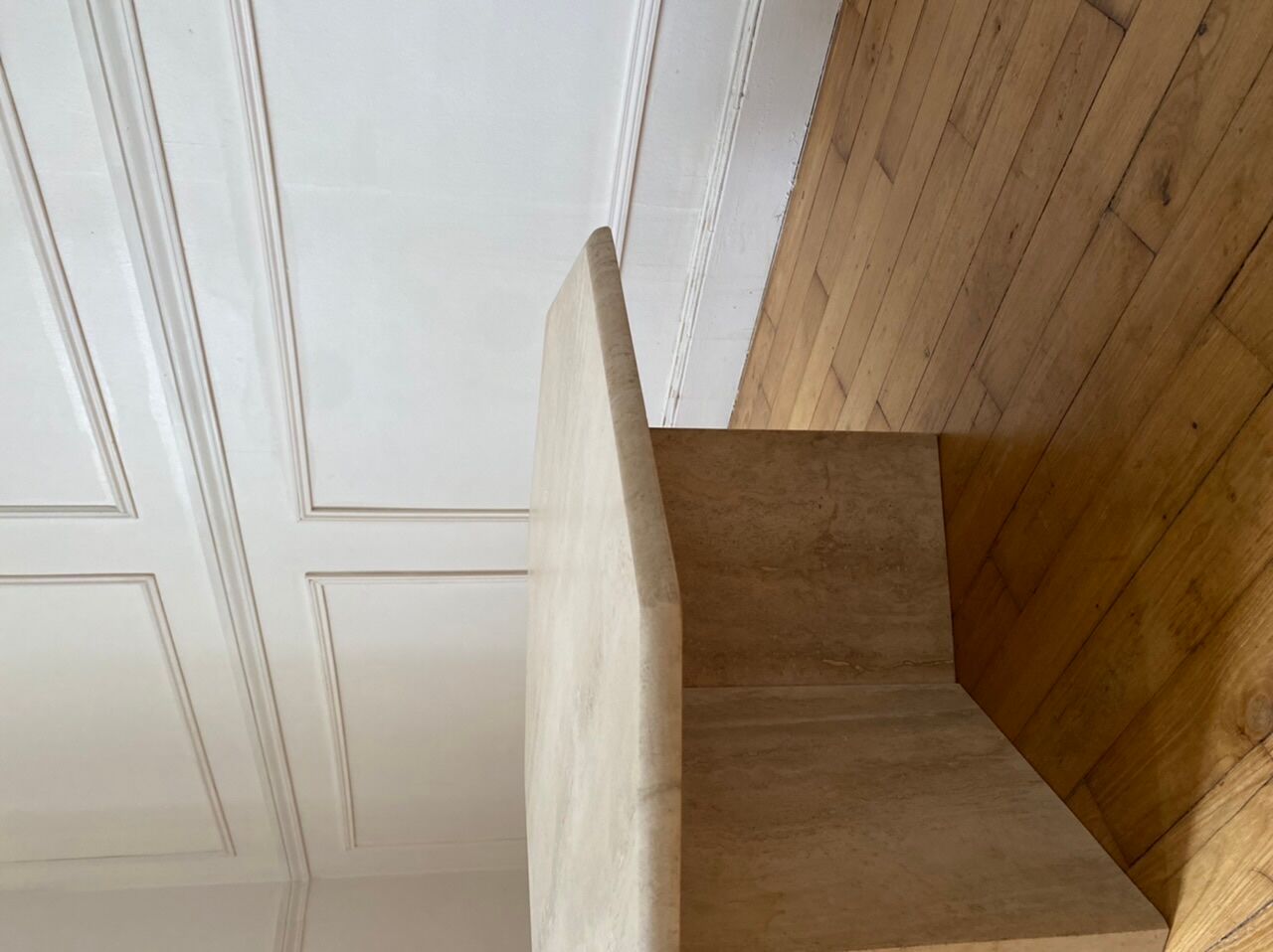 Table basse en travertin