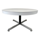 Table basse en formica blanche vintage
