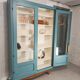 Bibliothèque vintage bleue