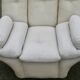 Pair of leather “space age” armchairs. Cream colour". Circa 1970.