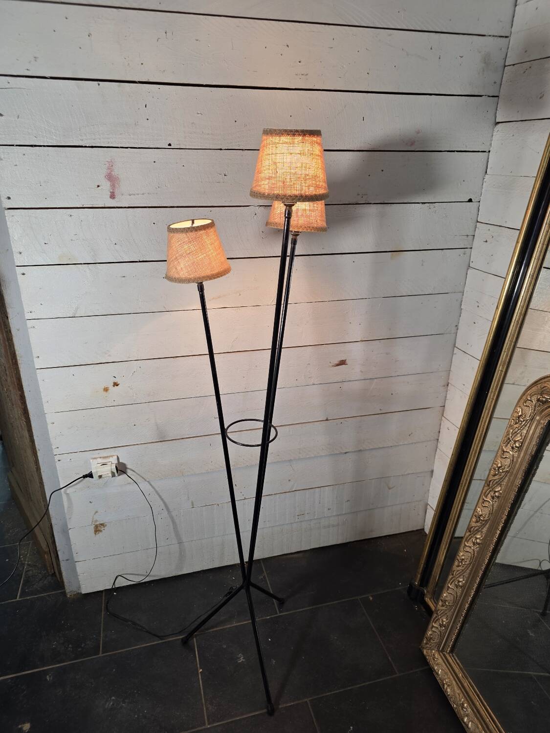 1960s tripod floor lamp