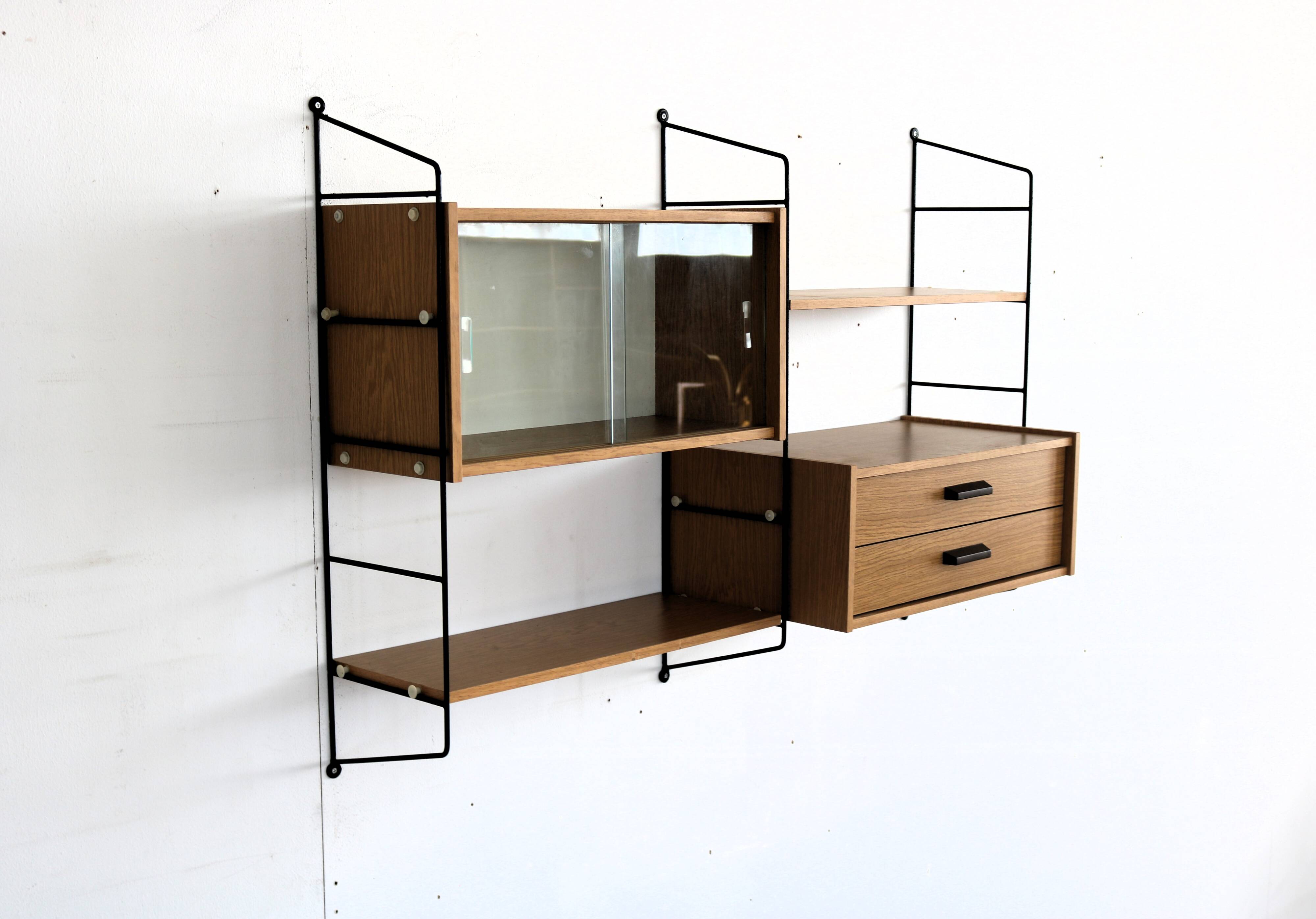 vintage wall rack | wall system | 1960s | Swedish