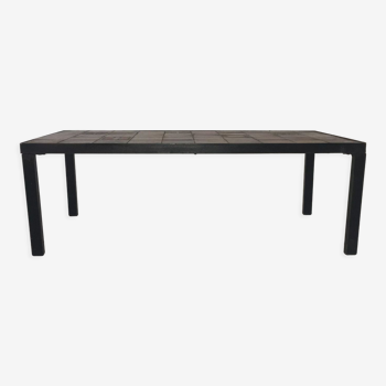 Table basse rectangulaire céramique et metal