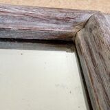 White beveled 81x68cm mirror
