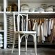 White beechwood bistro chair
